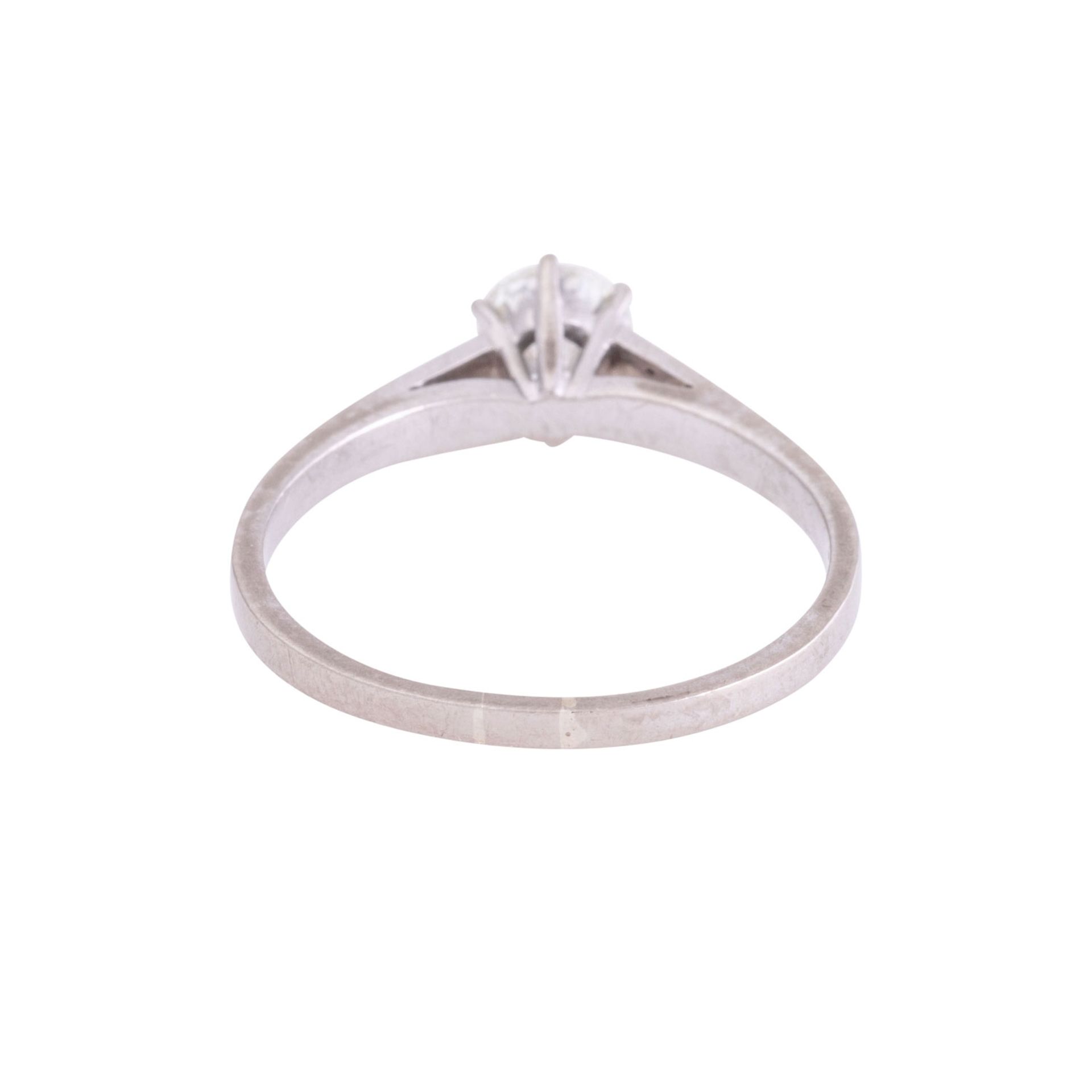 Solitärring mit Brillant von ca. 0,5 ct, - Image 3 of 3