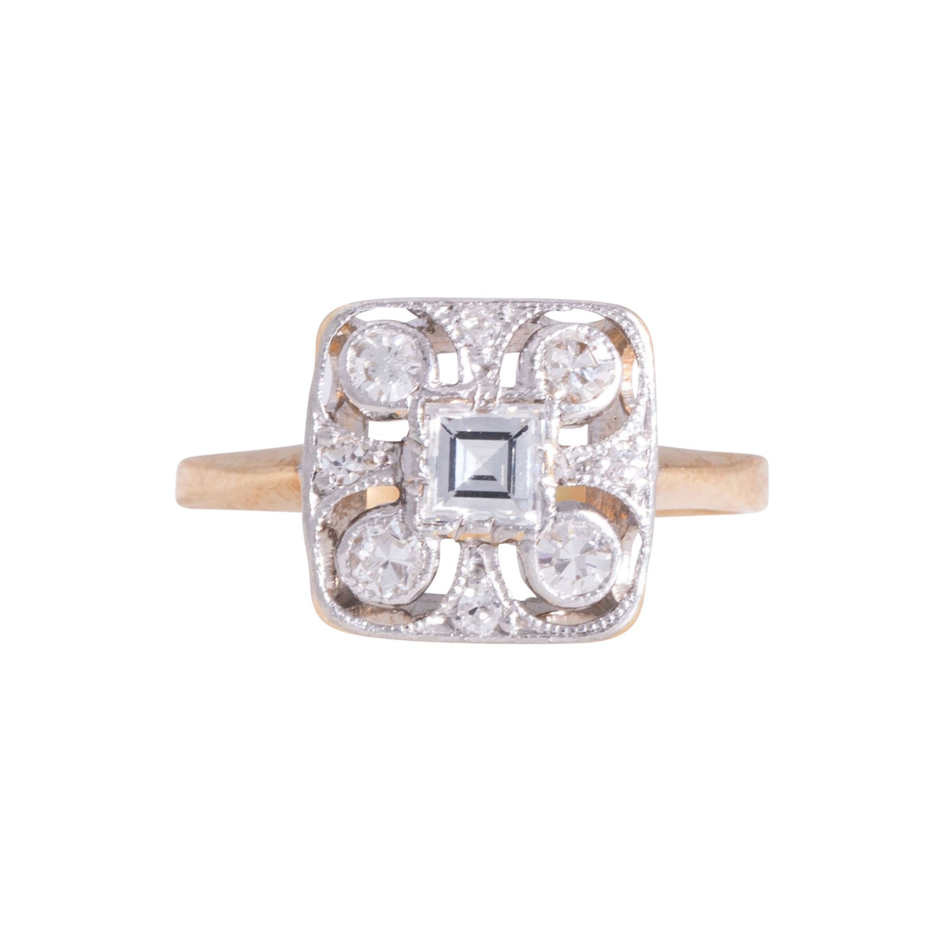 Zierlicher Ring mit Diamanten zus. ca. 0,3 ct  - Bild 2 aus 3