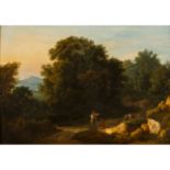 COLE, GEORG 1810-1883, (NACHFOLGE), „Wanderer mit Esel“, 