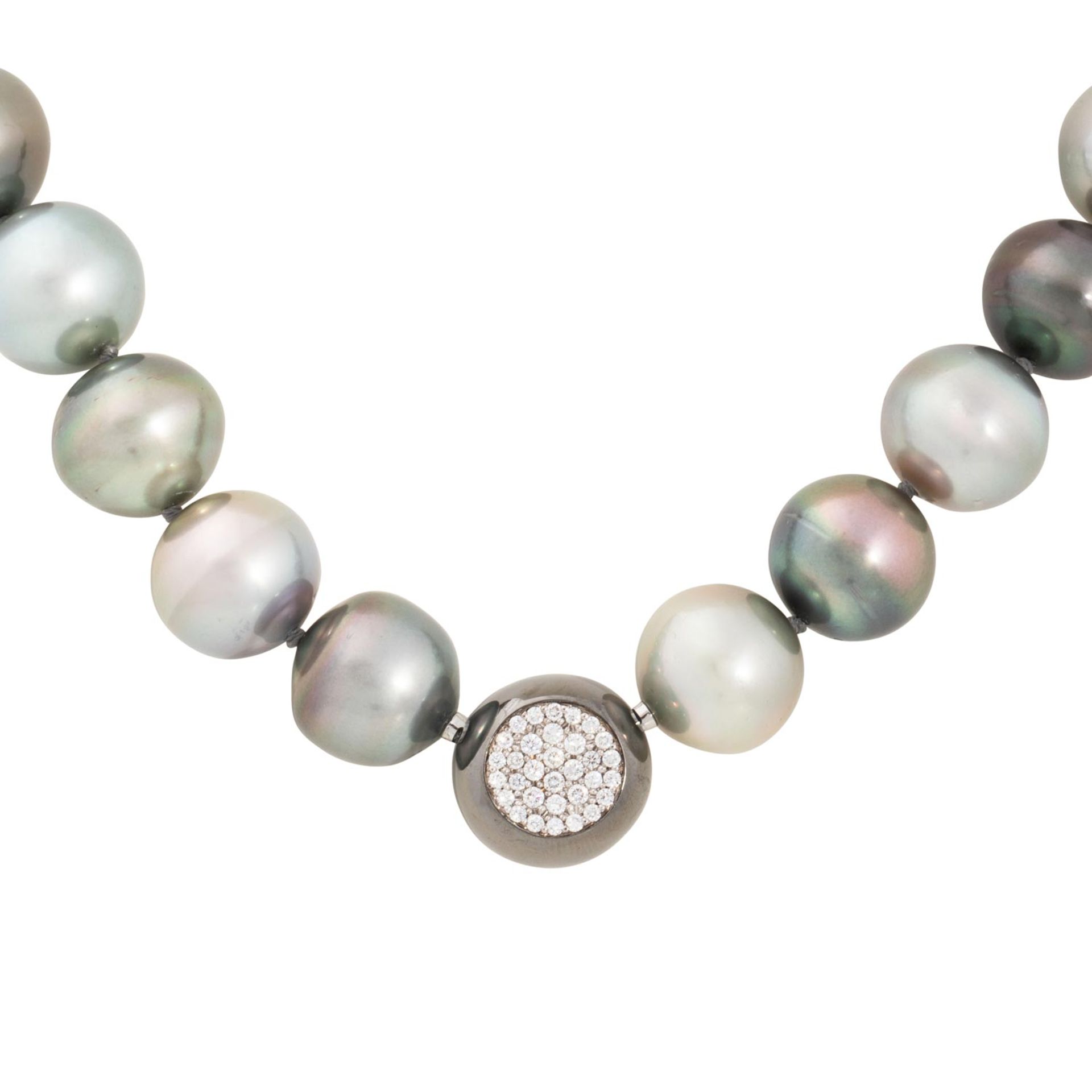 Tahitiperlenkette mit großen Perlen - Bild 2 aus 5