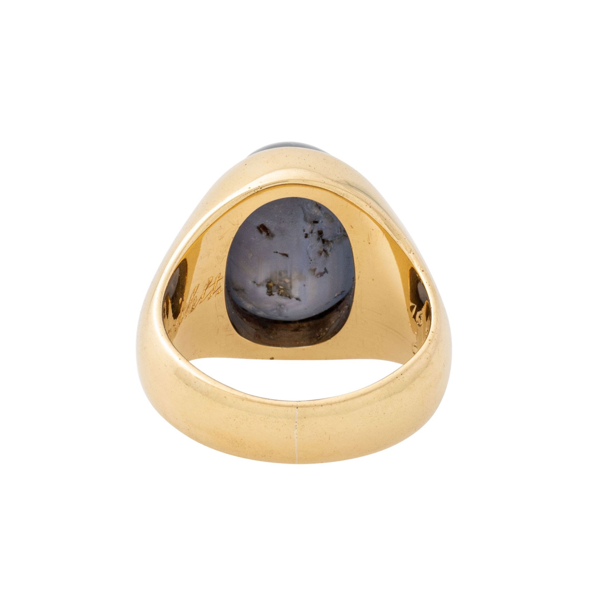 (Werner Bergengruen) Ring mit großem farbwechselnden Sternsaphir - Bild 3 aus 4