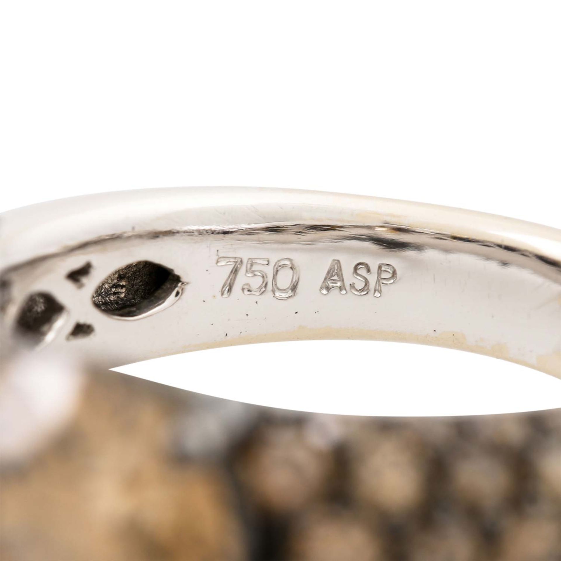 Klassischer Ring mit Brillant von ca. 3,2 ct, - Image 6 of 6