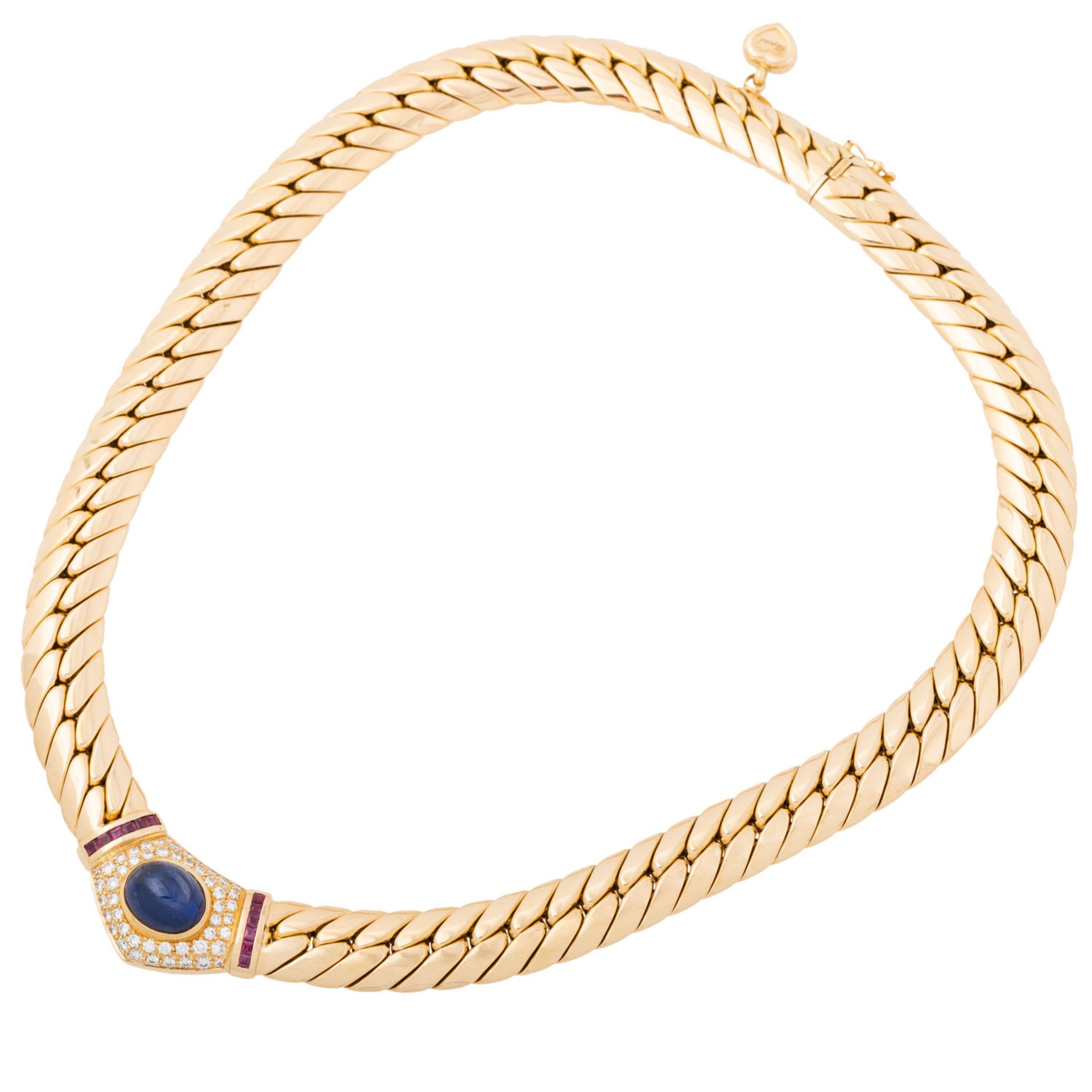 CHOPARD Collier "Les Chaines" mit Saphircabochon, - Image 3 of 5