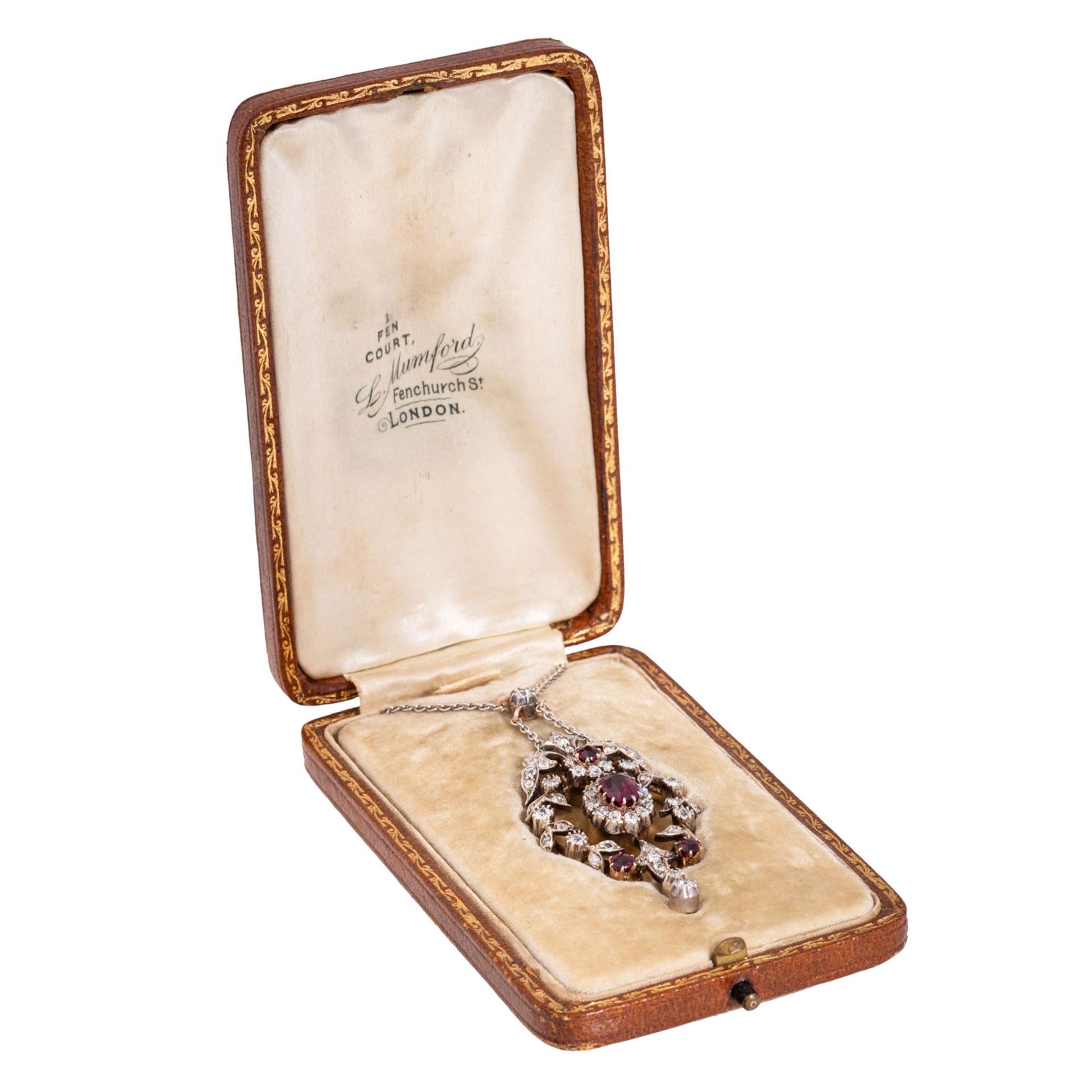 Victorianisches Collier mit Rubinen und Diamanten - Bild 6 aus 6