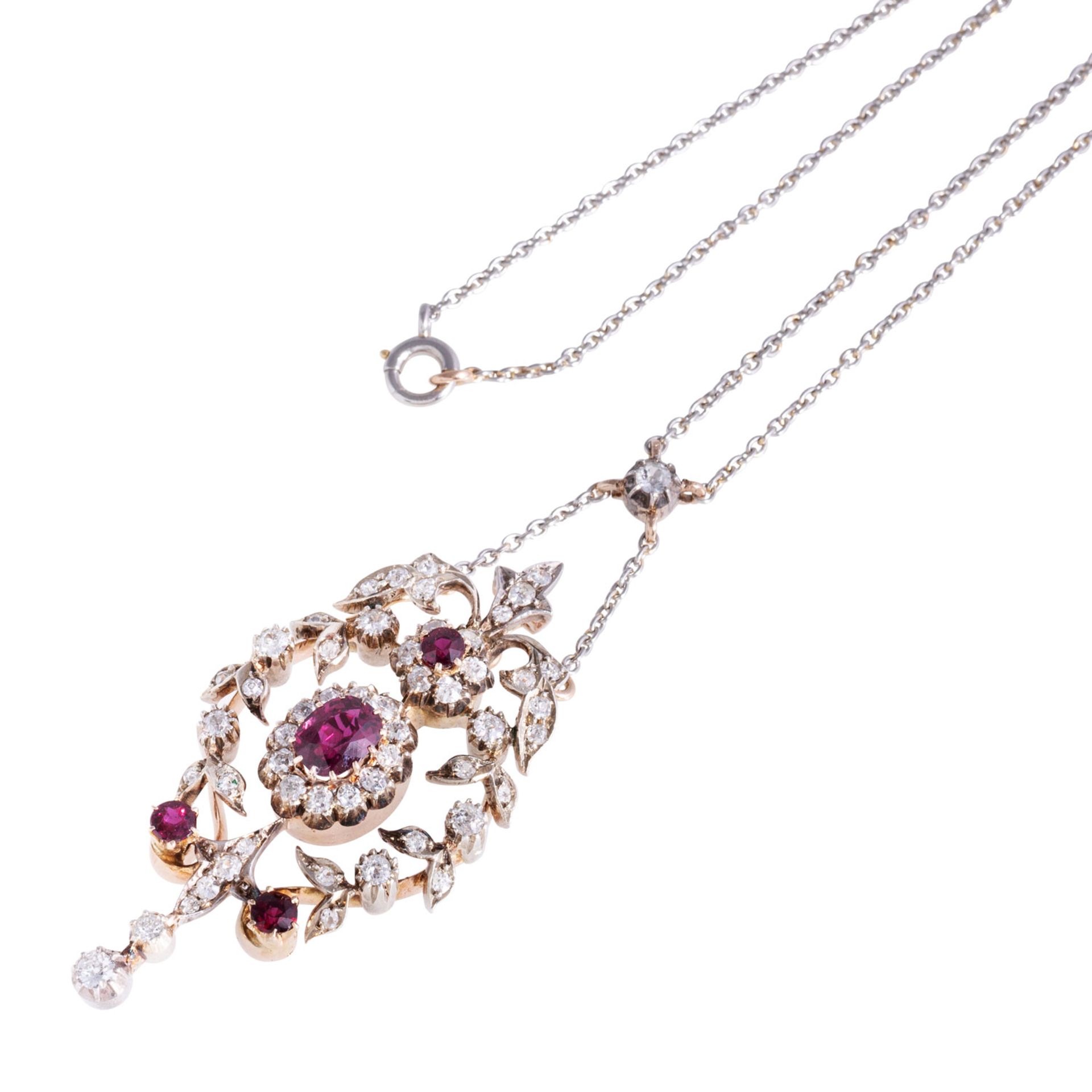 Victorianisches Collier mit Rubinen und Diamanten - Image 4 of 6