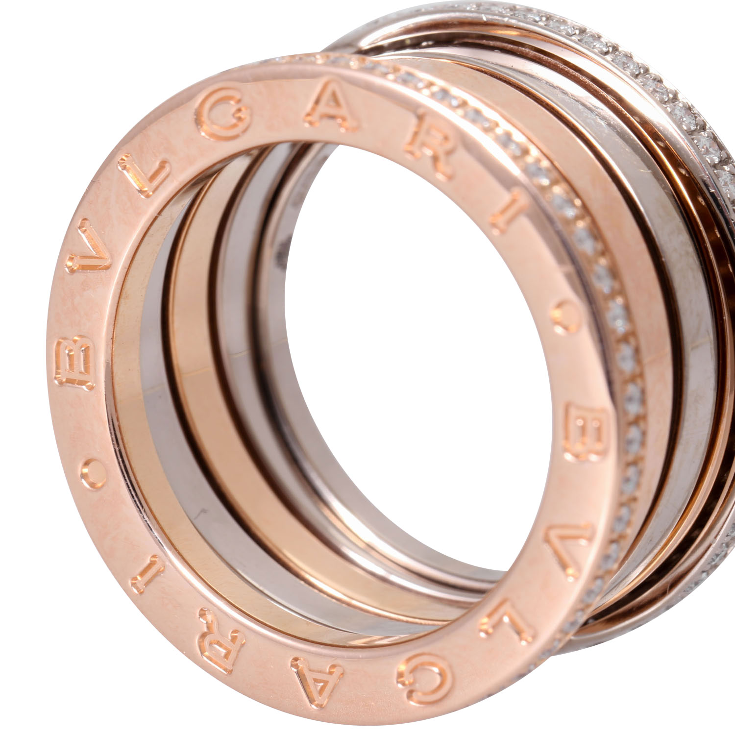 BULGARI Ring "B.zero1 Labyrinth" mit Brillanten von zus. ca. 0,5 ct, - Image 5 of 5