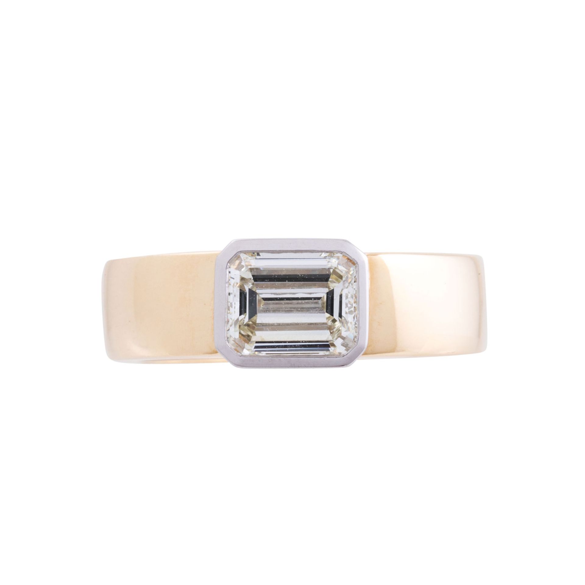 JACOBI Ring mit Diamant im Emerald-Cut 1,29 ct - Bild 2 aus 5
