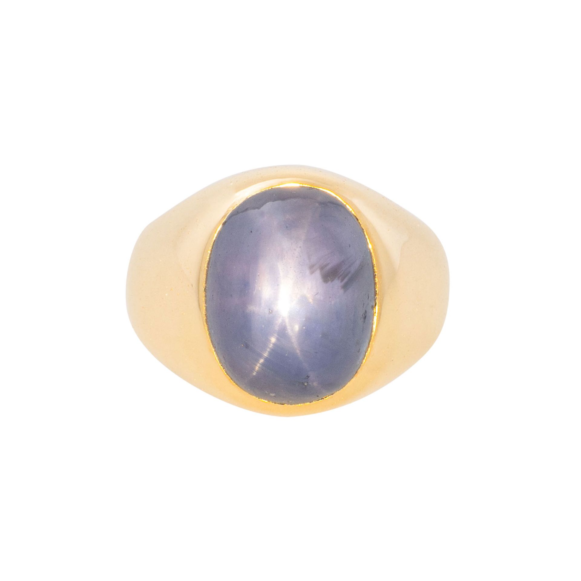(Werner Bergengruen) Ring mit großem farbwechselnden Sternsaphir - Bild 2 aus 4
