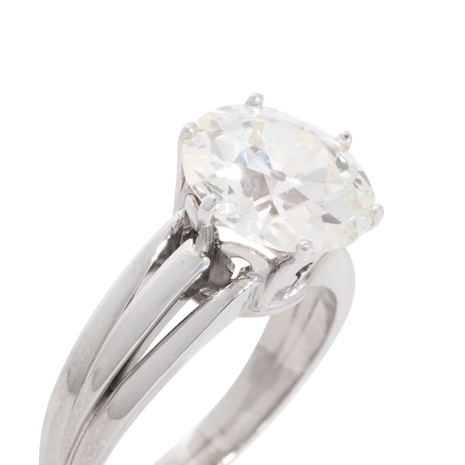 Ring mit Altschliffdiamant von 4,55 ct, - Bild 5 aus 7