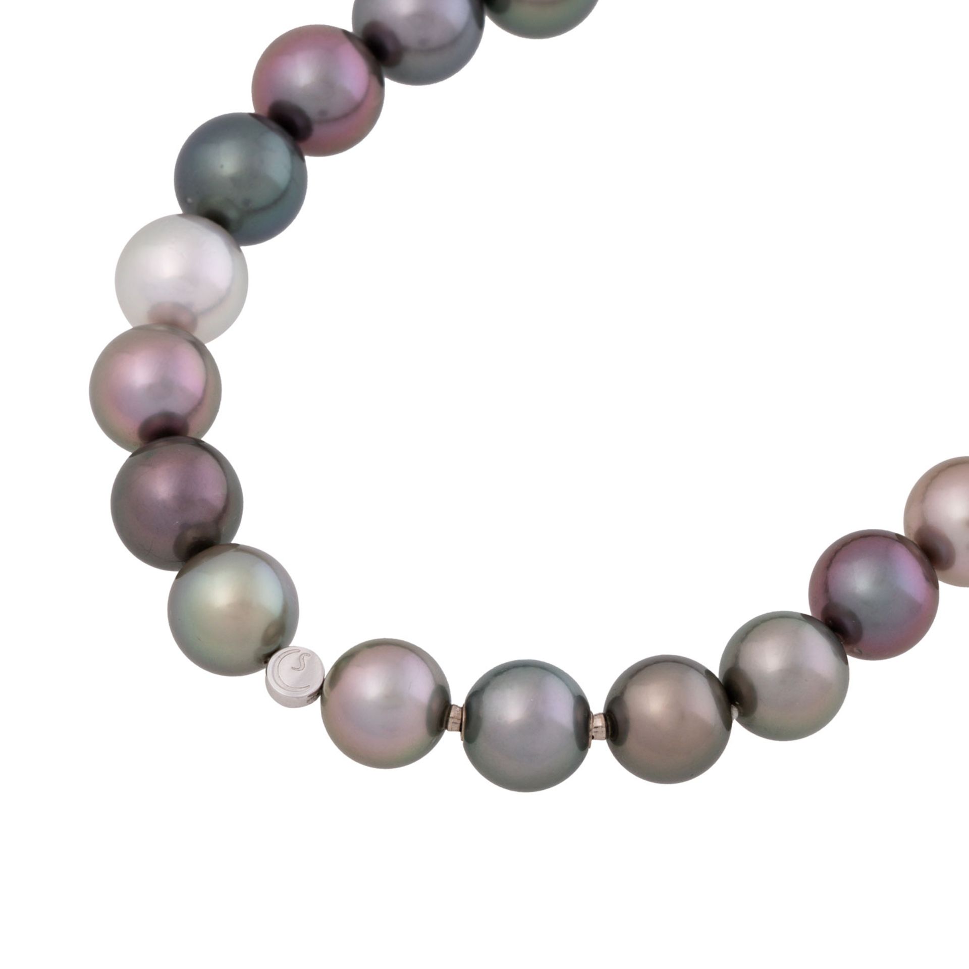 SCHOEFFEL hochfeine Tahiti Perlenkette, - Image 4 of 6