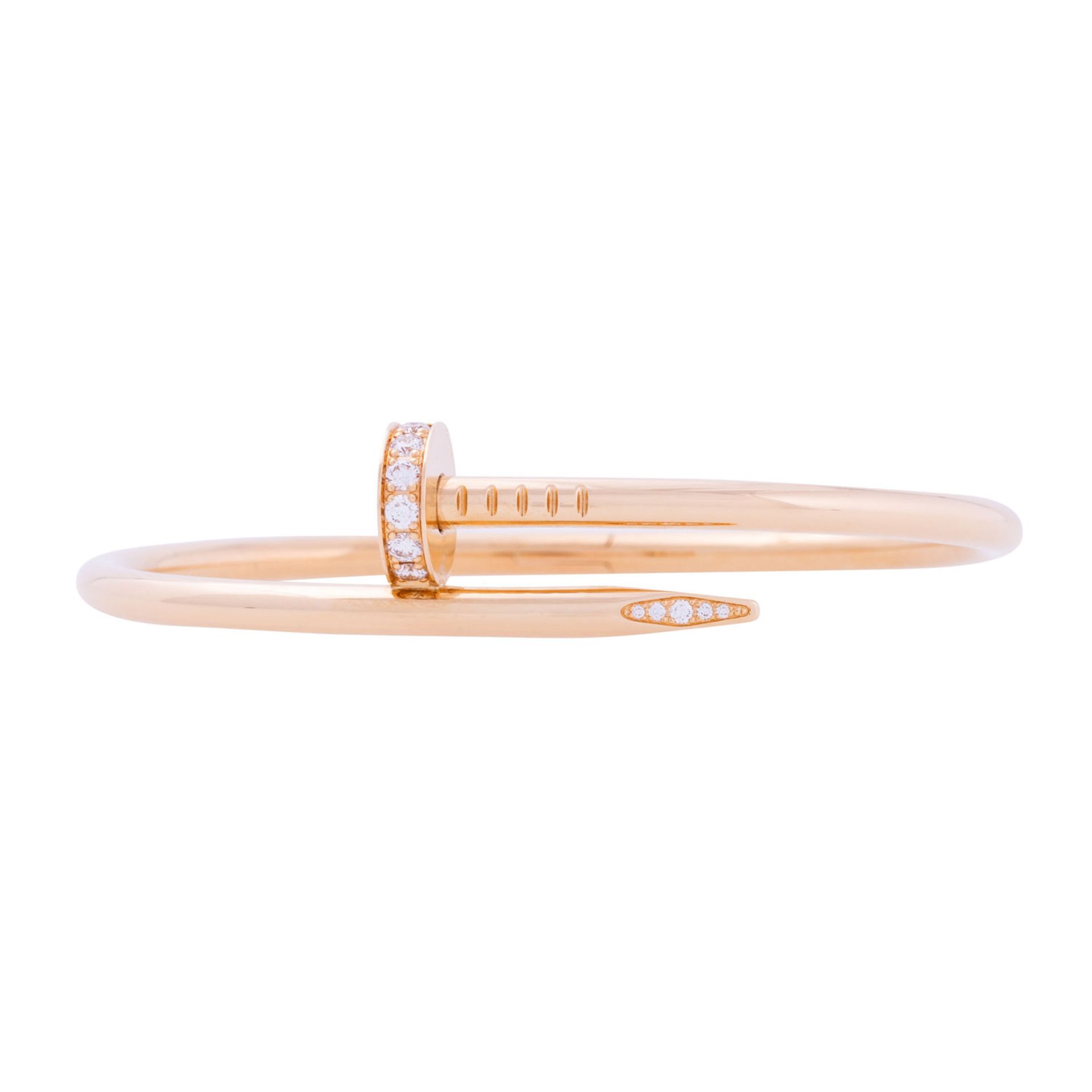 CARTIER Armreif "Juste un clou" mit Brillanten von zus. ca. 0,58 ct,