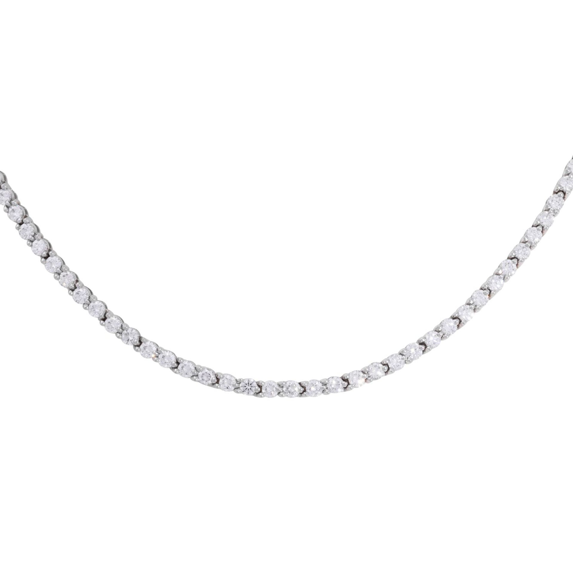 TIFFANY & CO Collier aus 128 Brillanten, zus. ca. 7,6 ct - Image 2 of 5