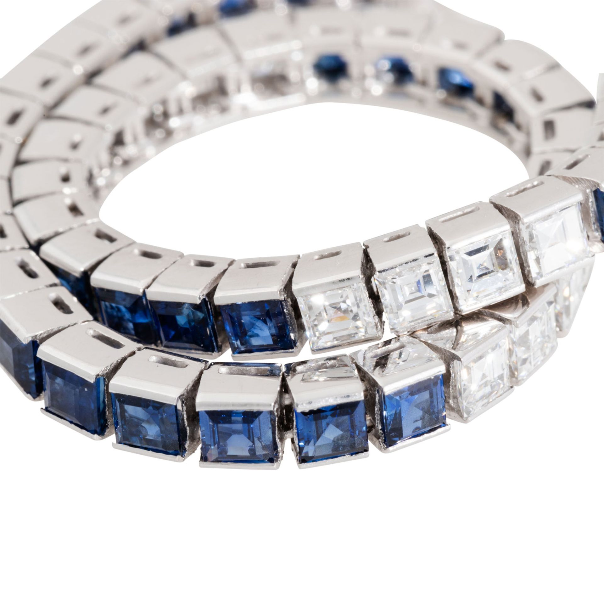 RENÉ KERN Armband mit Saphiren und Diamanten - Bild 5 aus 5