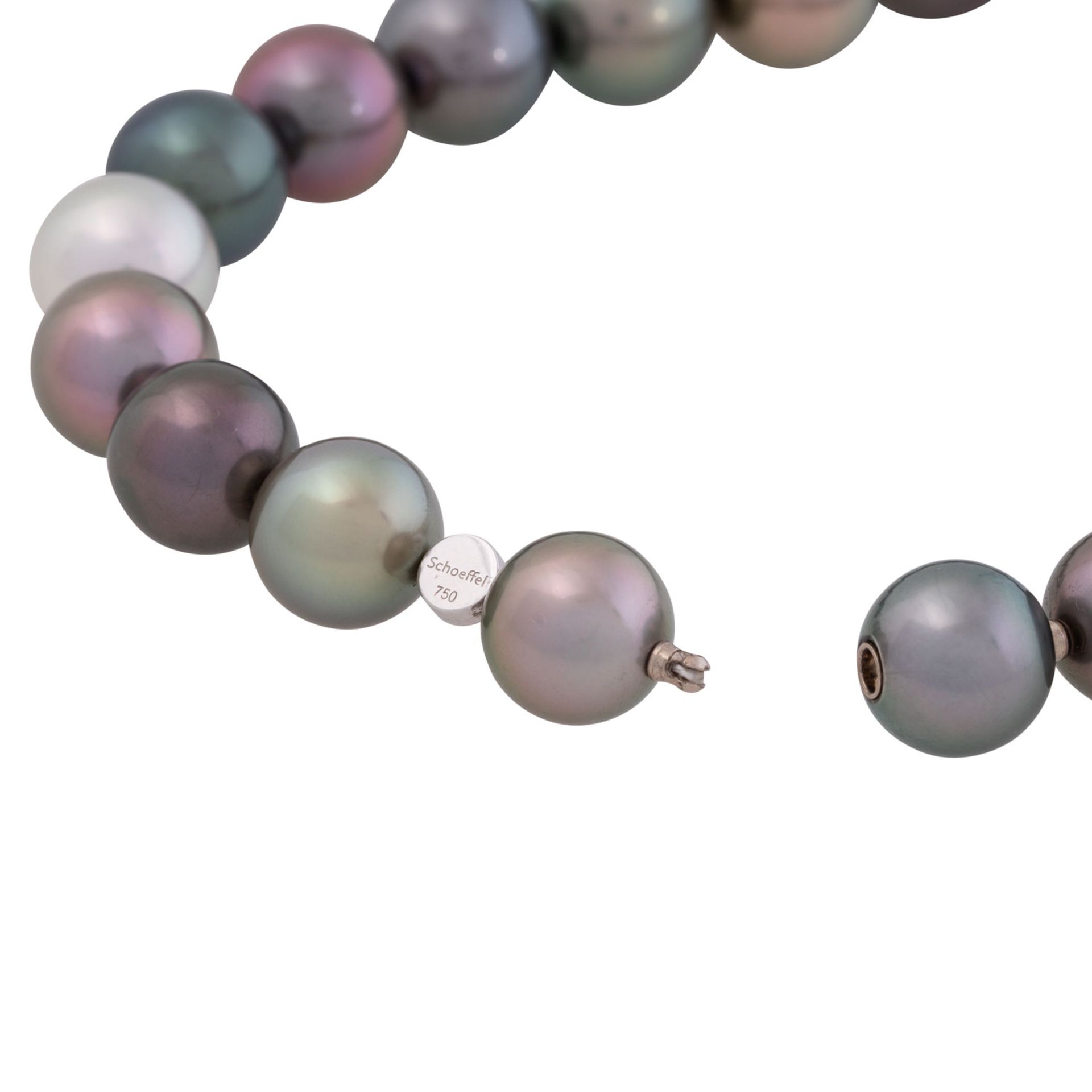 SCHOEFFEL hochfeine Tahiti Perlenkette, - Image 5 of 6