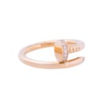 CARTIER Ring "Juste un clou" mit Brillanten von zus. ca. 0,13 ct,