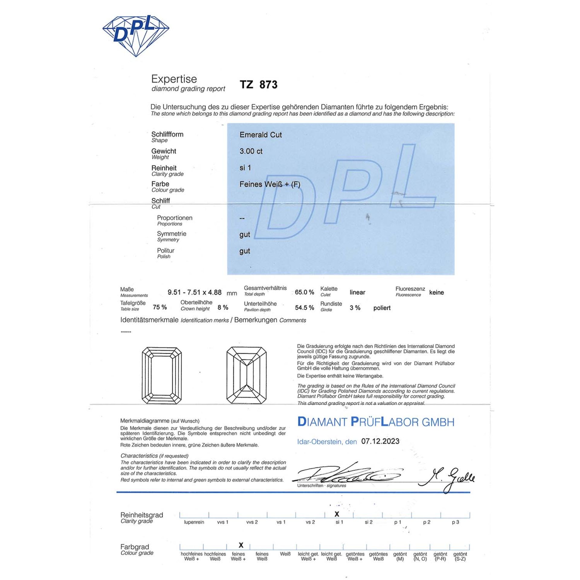 Loser Diamant von 3,00 ct, - Image 4 of 4