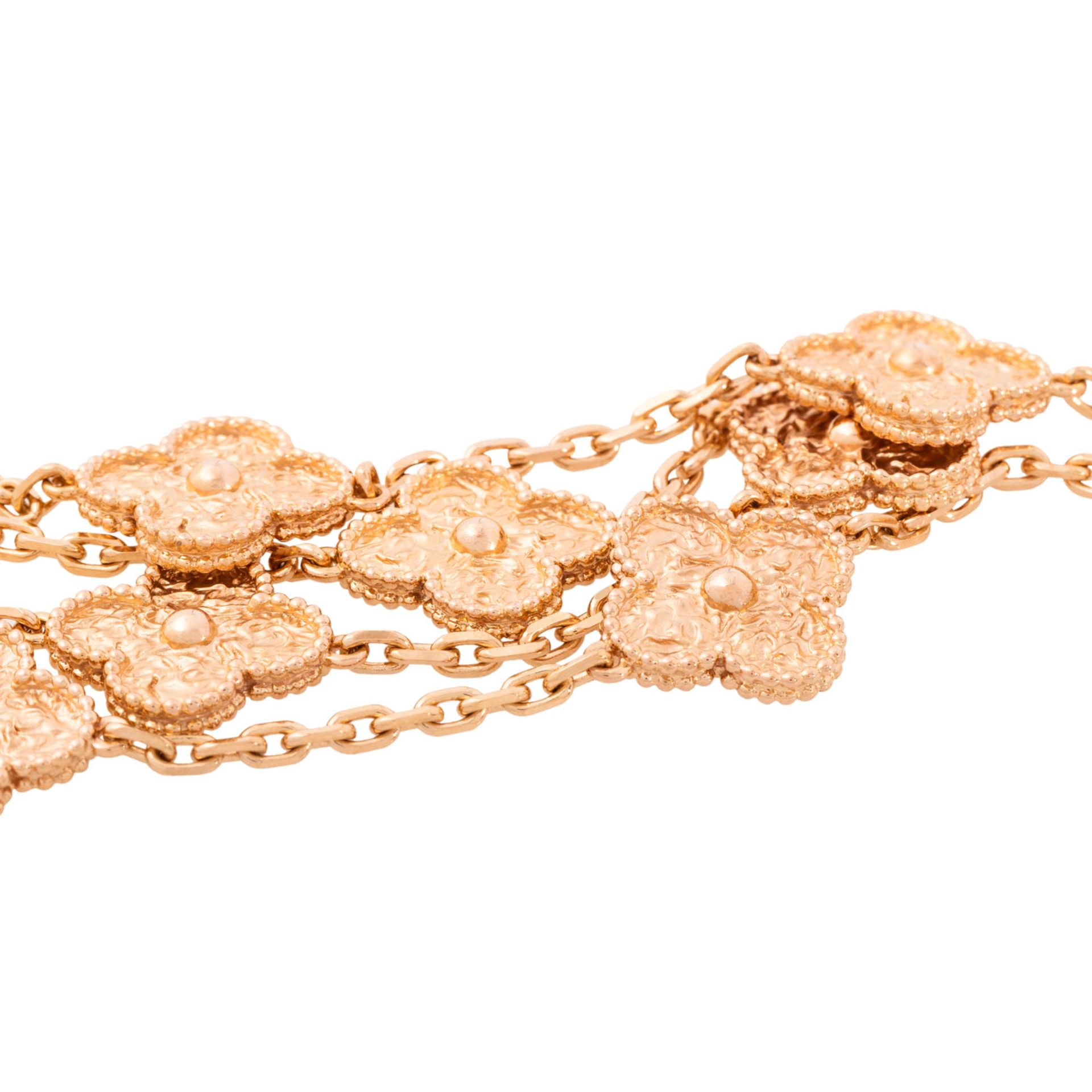 VAN CLEEF & ARPELS Collier "Vintage Alhambra" mit 20 Motiven, - Image 5 of 5