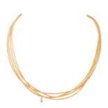 WELLENDORFF Collier "Sonnenglanz" mit Brillant von 0,1 ct,