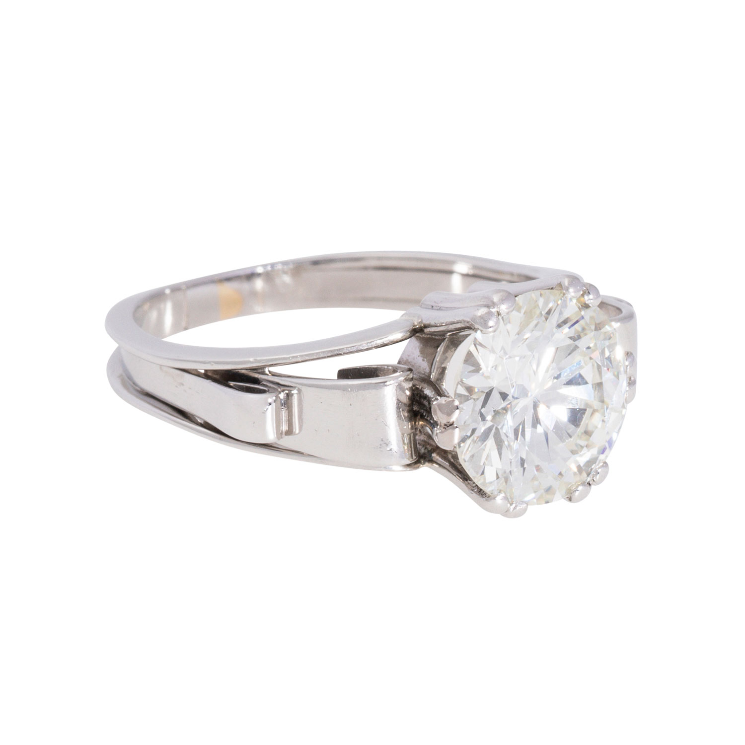 Ring mit Brillant 3,883 ct,