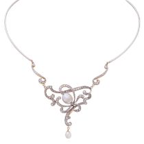 Collier - Mittelteil "Belle Époque" umgearbeitet von EHINGER SCHWARZ,