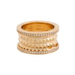 BULGARI Ring "B.zero1 Rock" 4-Band Ring mit Diamantpavé,