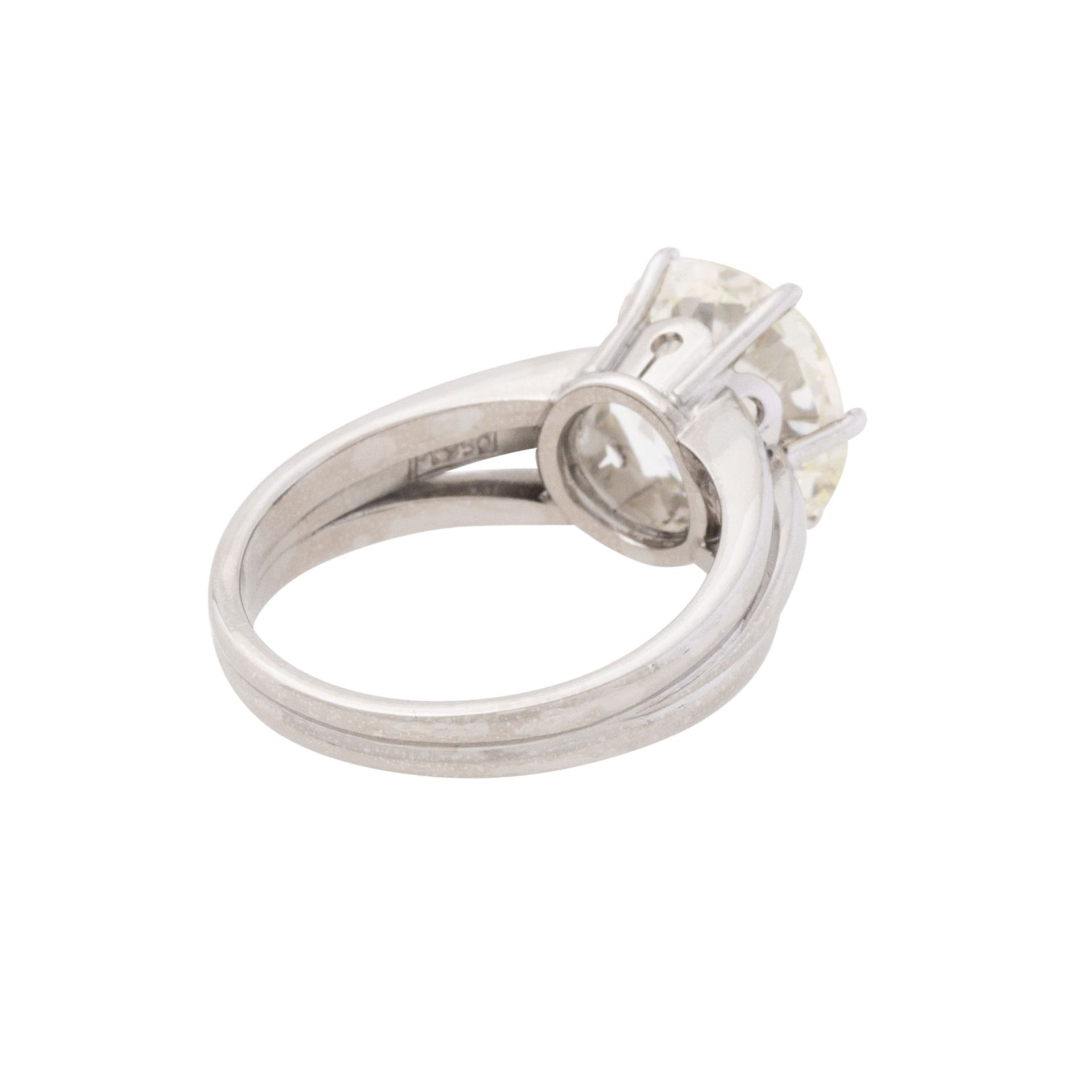 Ring mit Altschliffdiamant von 4,55 ct, - Bild 3 aus 7