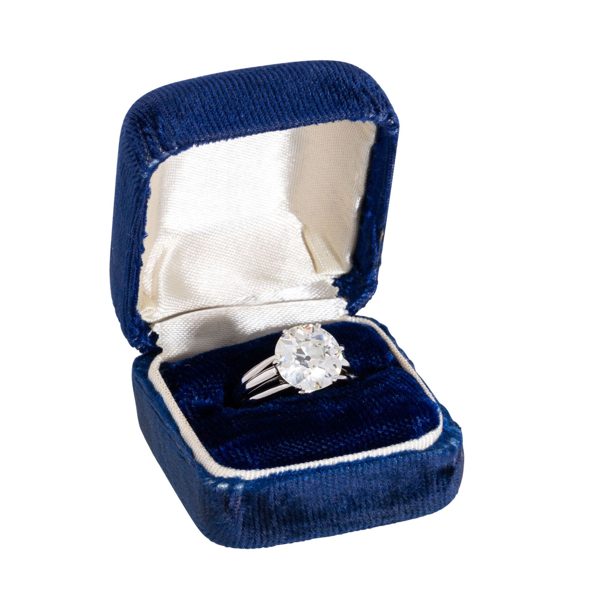 Ring mit Altschliffdiamant von 4,55 ct, - Bild 6 aus 7