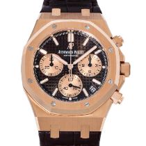 AUDEMARS PIGUET Royal Oak Flyback Chronograph "Braun", Ref. 26239OR.OO.D821CR.01. Herrenuhr.