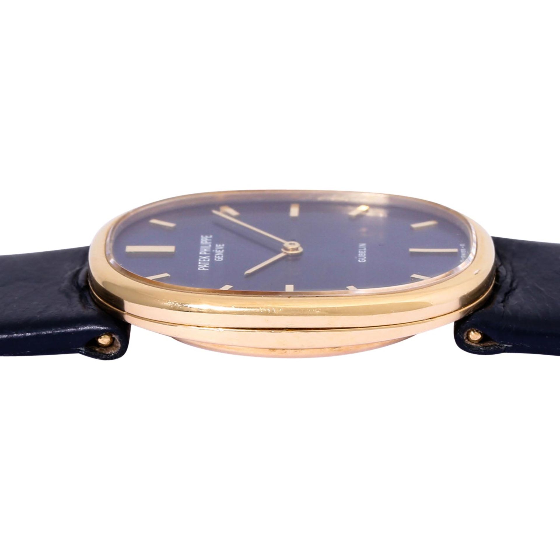 PATEK PHILIPPE Ellipse d'Or "GÜBELIN" doppelt signierte Armbanduhr, Ref. 3848. - Bild 4 aus 7