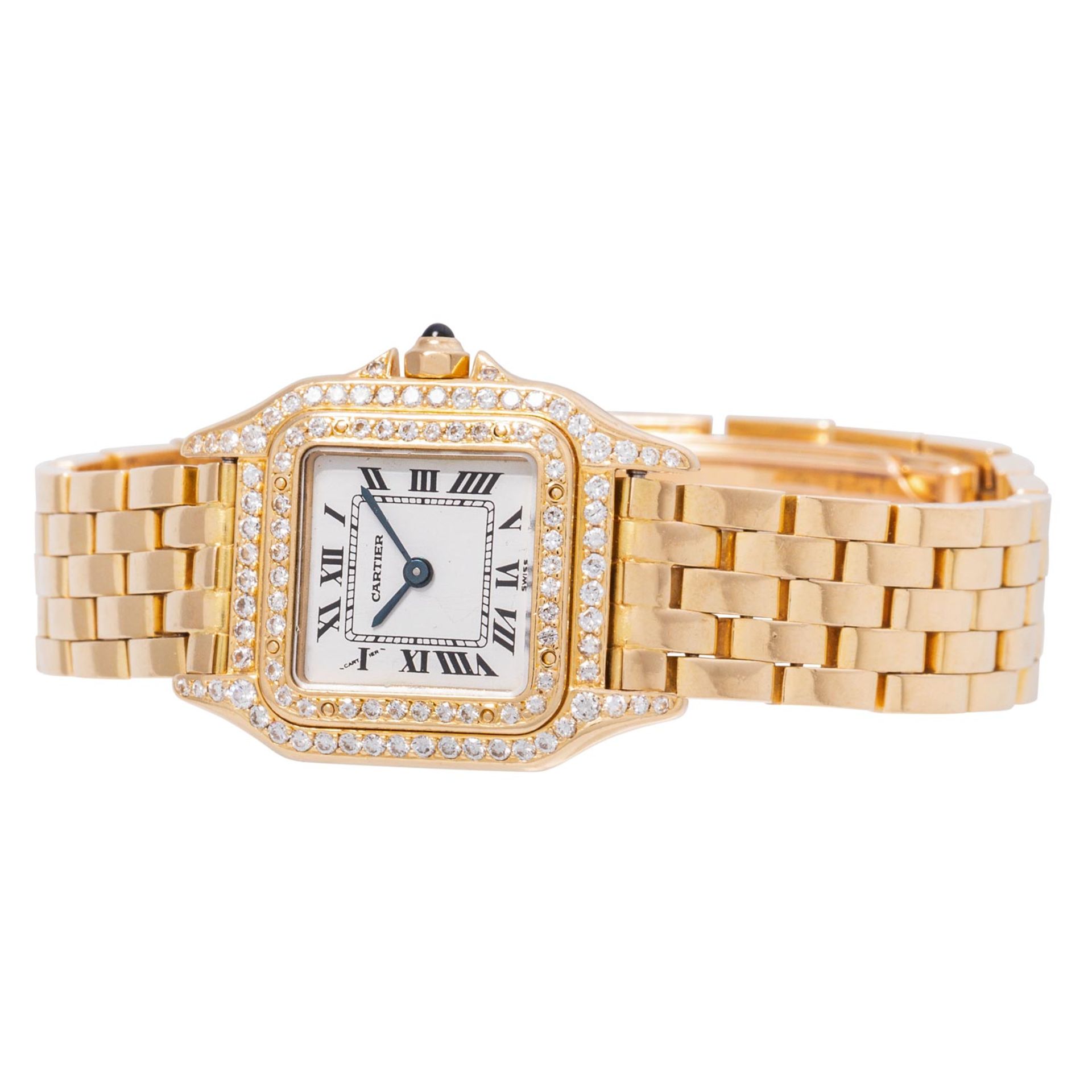 CARTIER Panthere "Diamond" Damenuhr. - Bild 6 aus 8