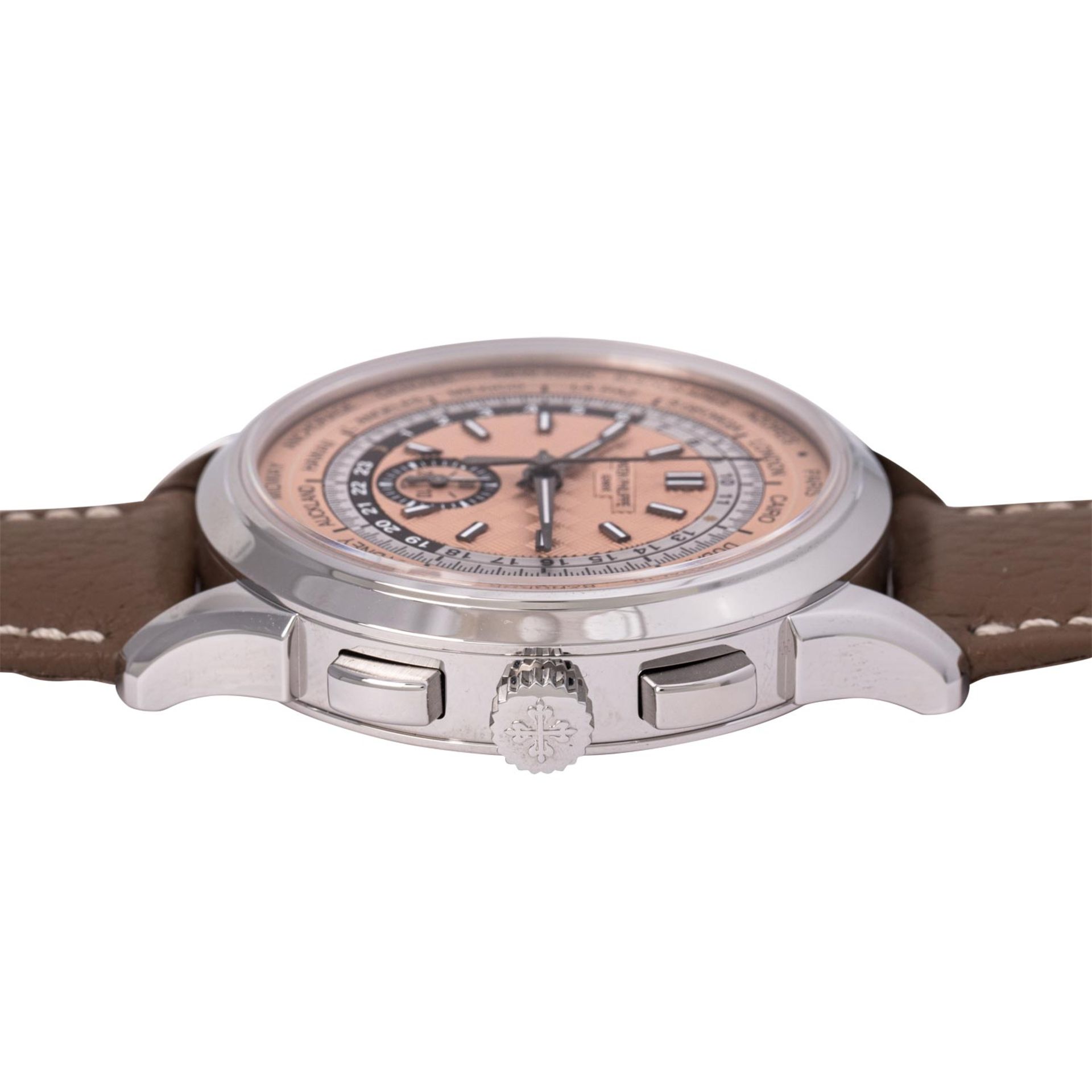 PATEK PHILIPPE World Time Flyback-Chronograph, Ref. 5935A-001. Herrenuhr. - Bild 3 aus 8