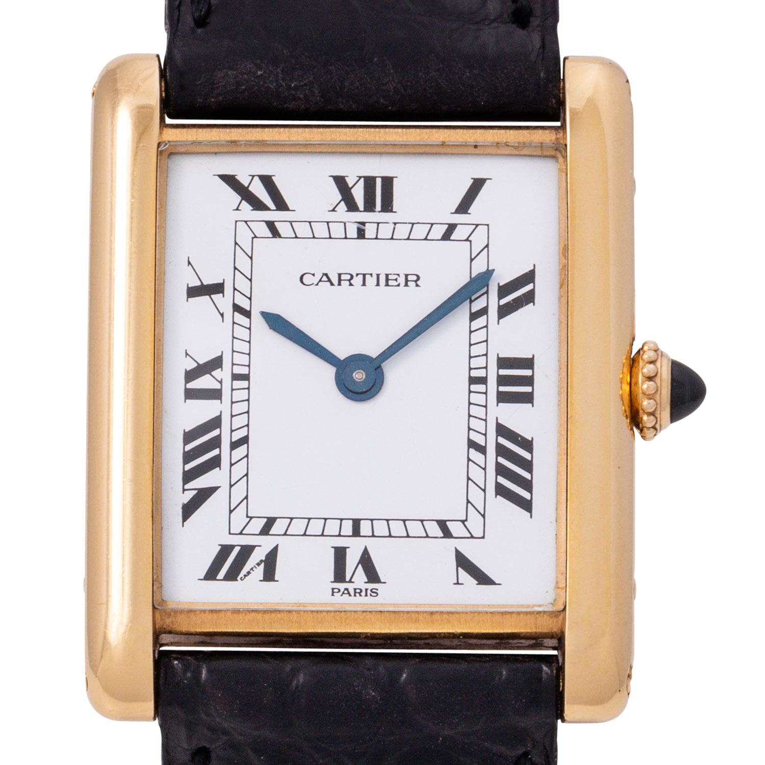 CARTIER Vintage Tank ultra thin "Paris" Armbanduhr, Ref. 96065.