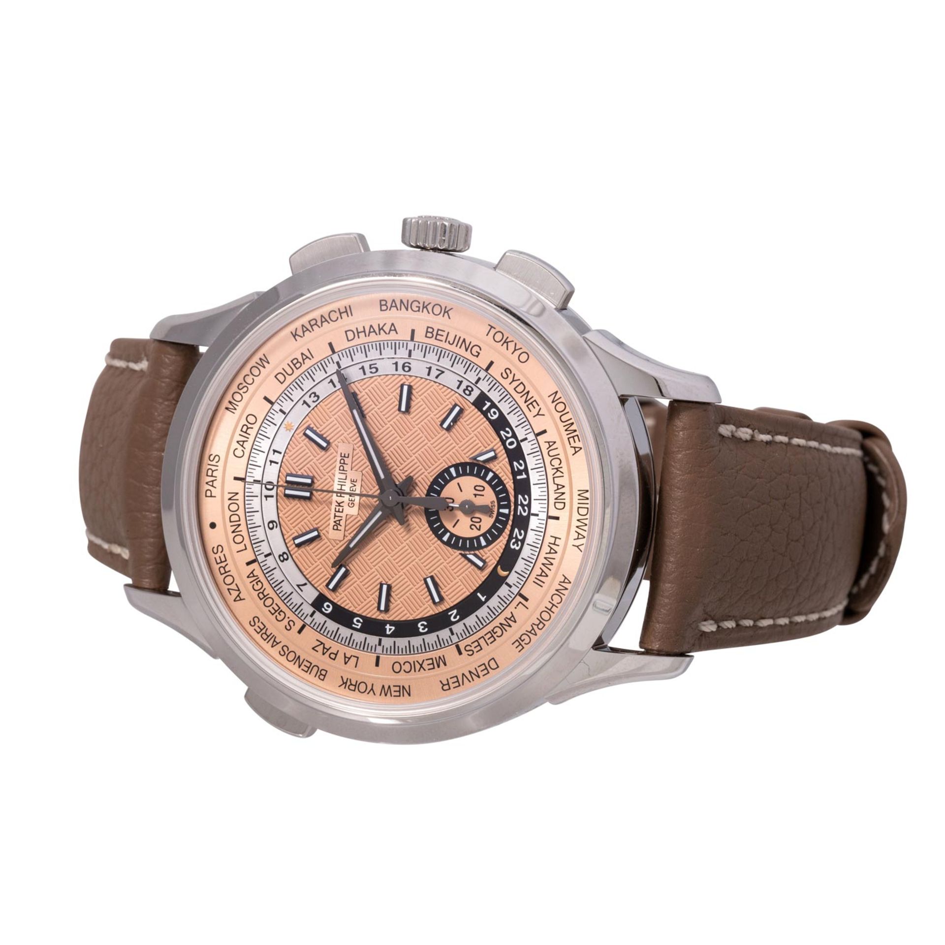 PATEK PHILIPPE World Time Flyback-Chronograph, Ref. 5935A-001. Herrenuhr. - Bild 6 aus 8