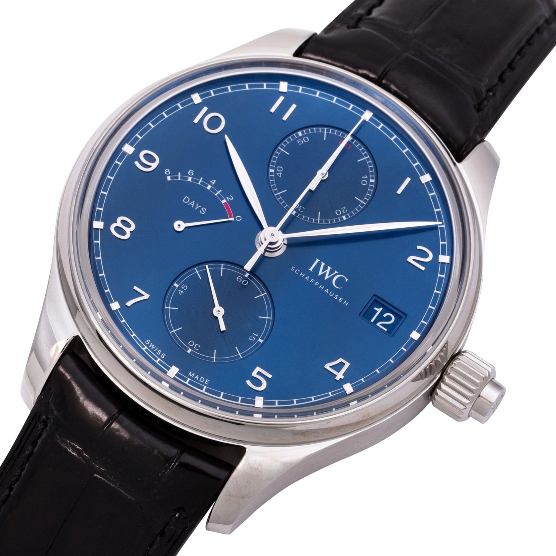 IWC Schaffhausen Portugieser 8 Days "Laureus" Monopusher Chronograph, Ref. IW515301. NEU aus 2020. - Bild 5 aus 8