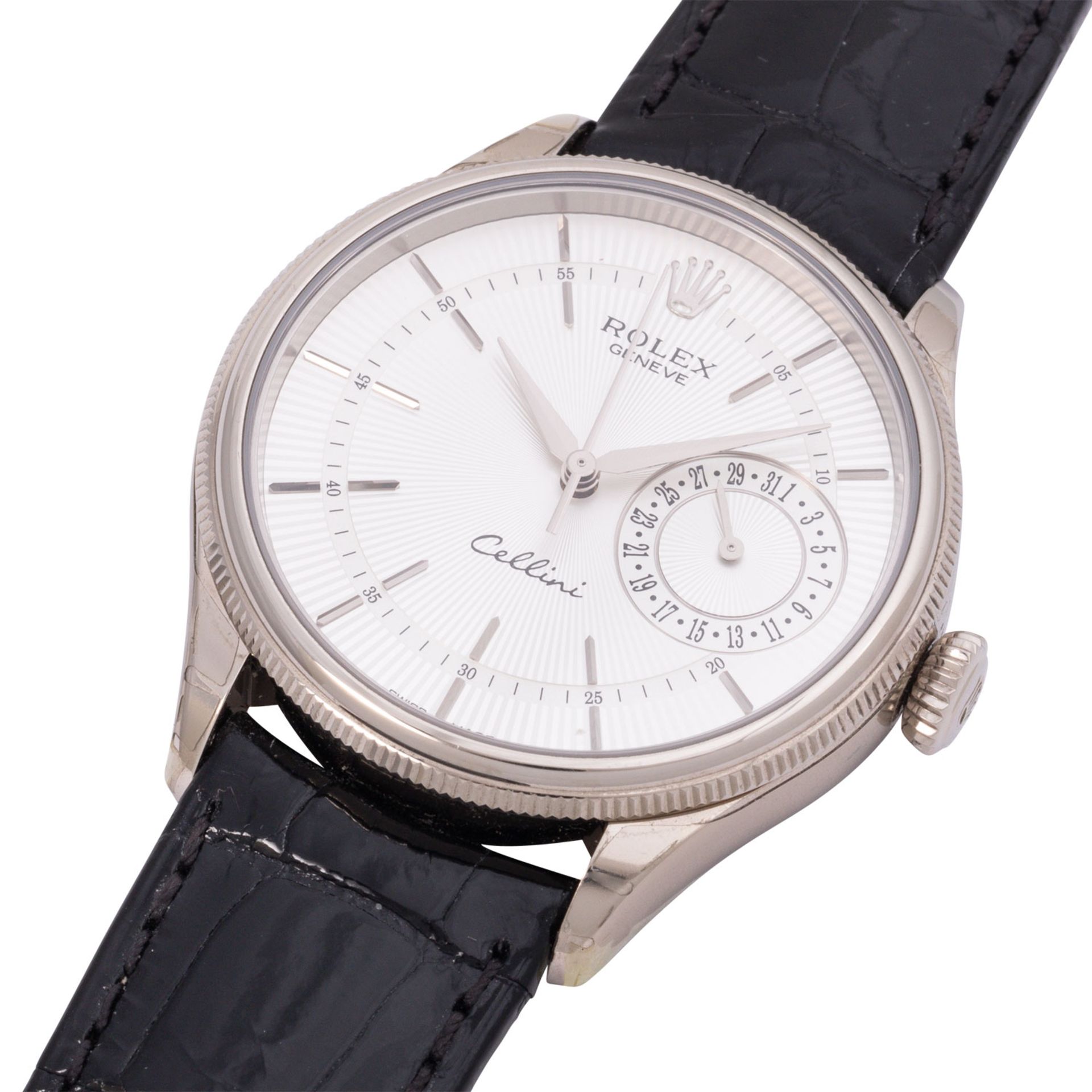 ROLEX Cellini "Date" Herrenuhr, Ref. 50519. Full Set 2015. - Image 5 of 8