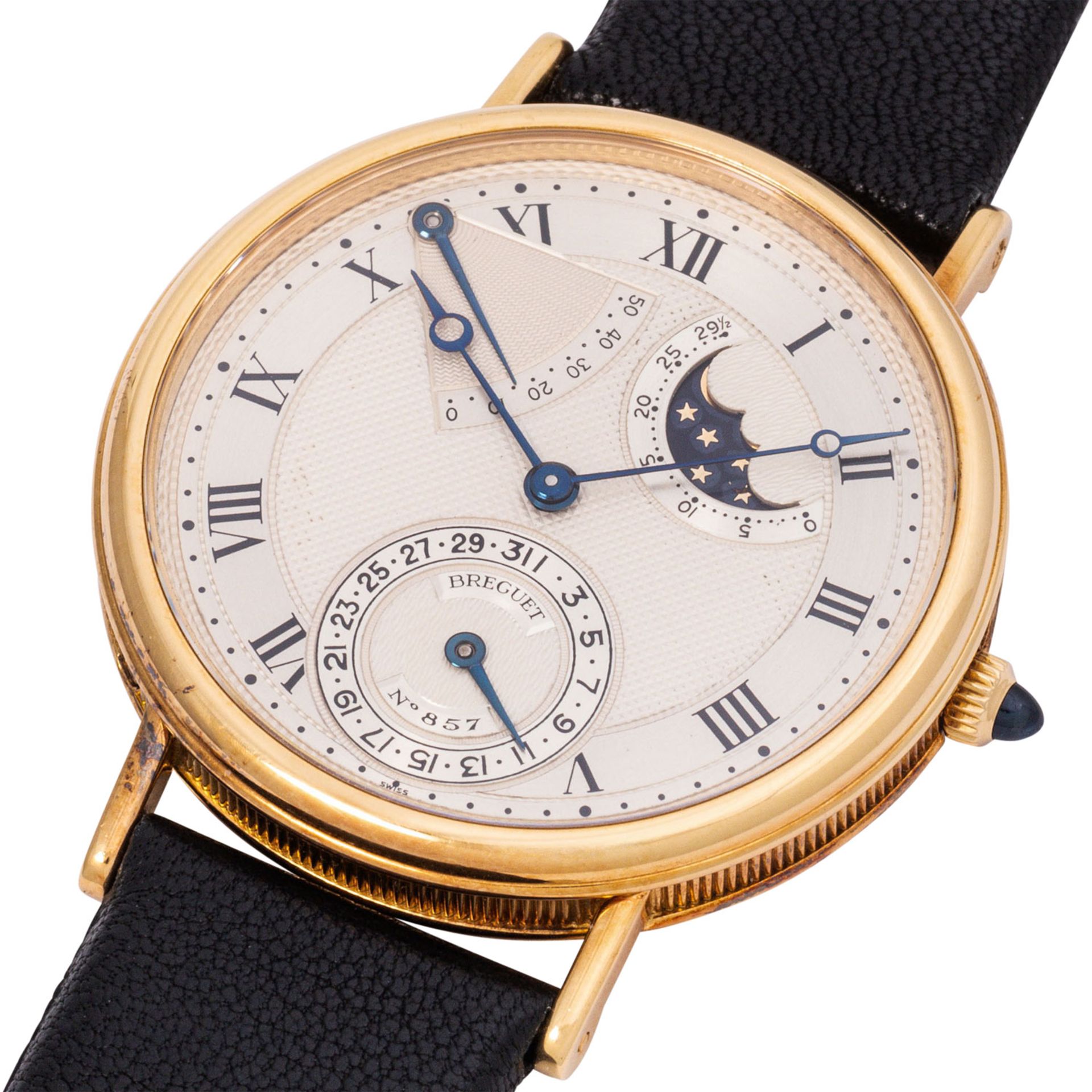 BREGUET Vintage Classique "Mondphase" Herrenuhr, Ref. 3130. Full Set 1985. - Image 5 of 8