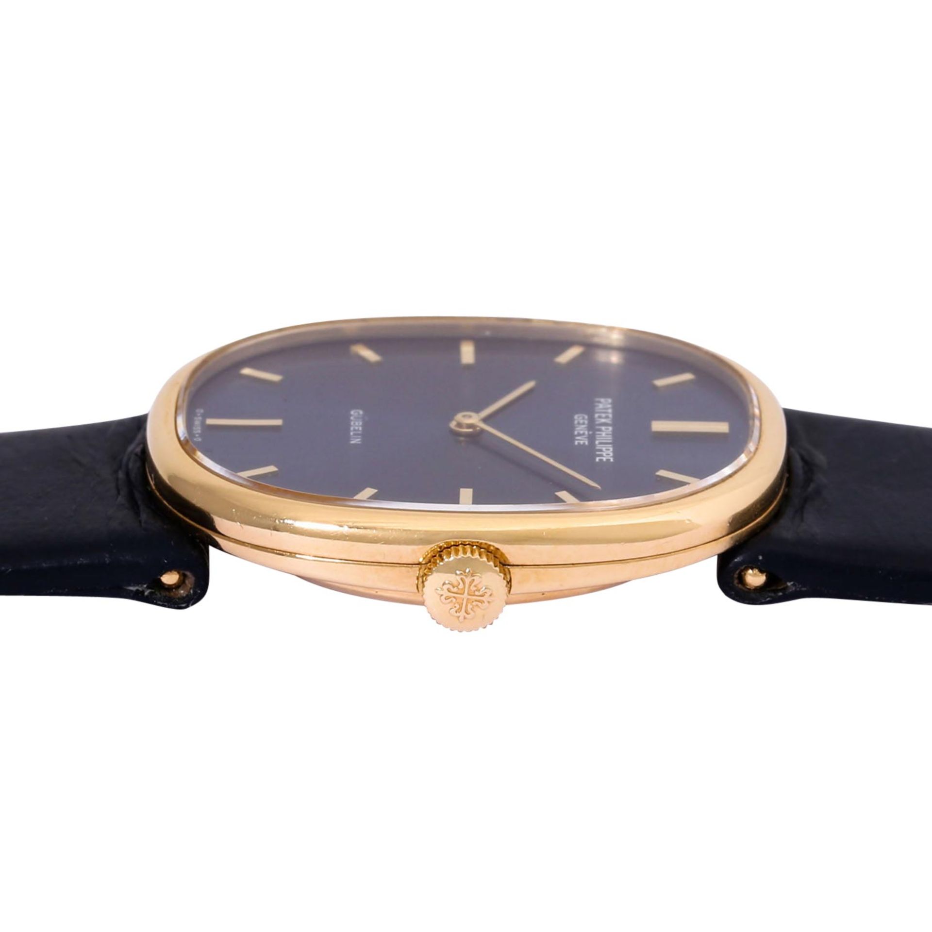 PATEK PHILIPPE Ellipse d'Or "GÜBELIN" doppelt signierte Armbanduhr, Ref. 3848. - Bild 3 aus 7