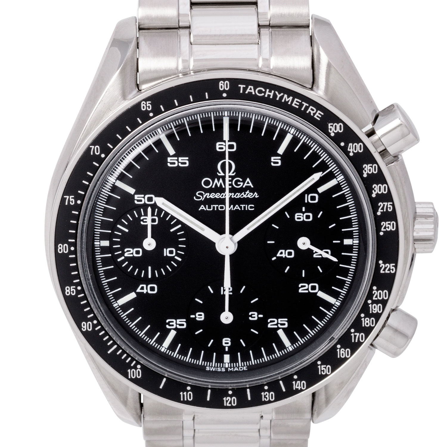 OMEGA Speedmaster Reduced Automatik Herren Armbanduhr von 2004.