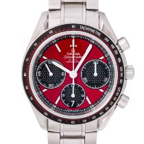 OMEGA Speedmaster Co-Axial "Racing" Herren Chronograph, Ref. 32630405011001. Full Set 2017.