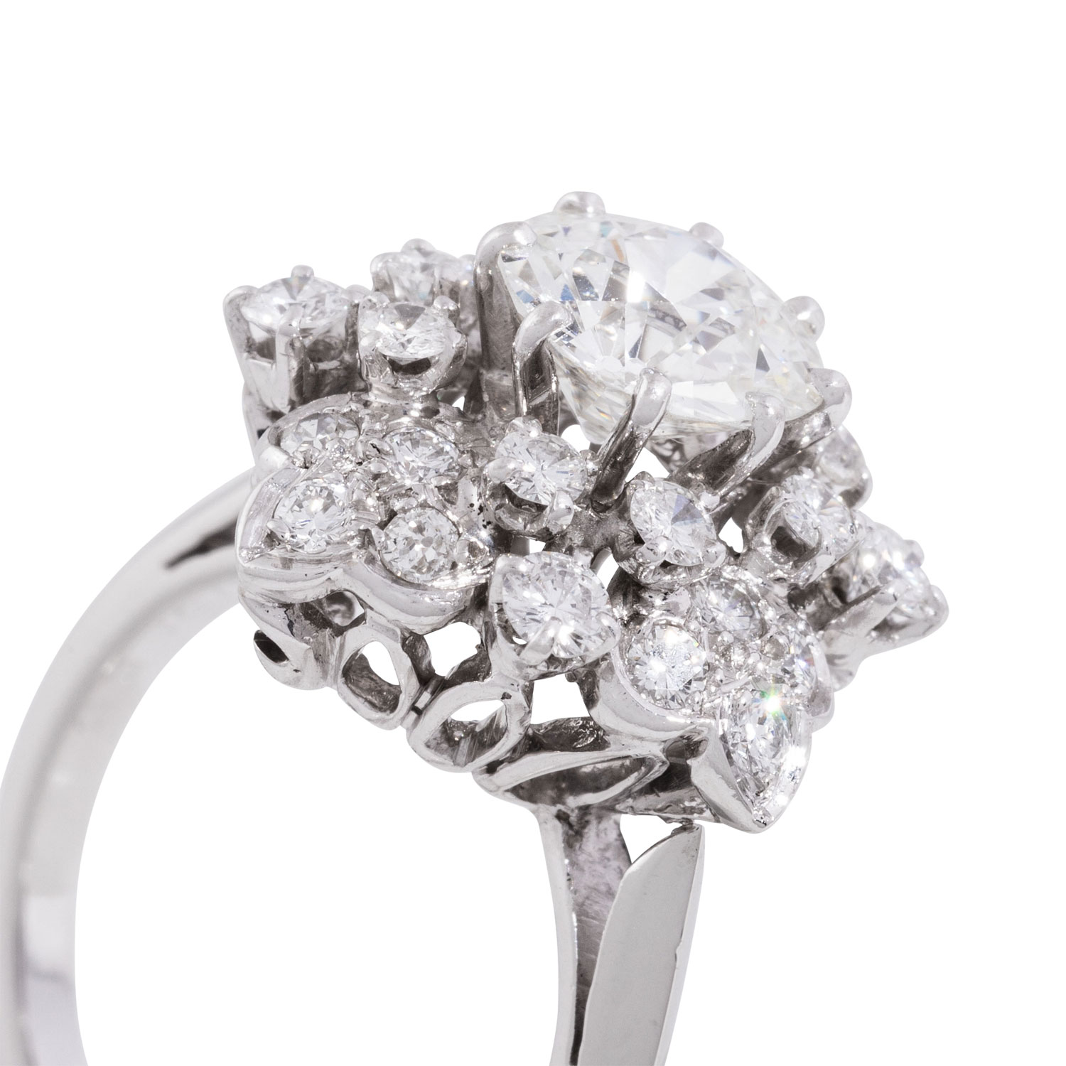 MONTURE/VAN CLEEF & ARPELS Ring mit Altschliffdiamanten, - Image 4 of 5