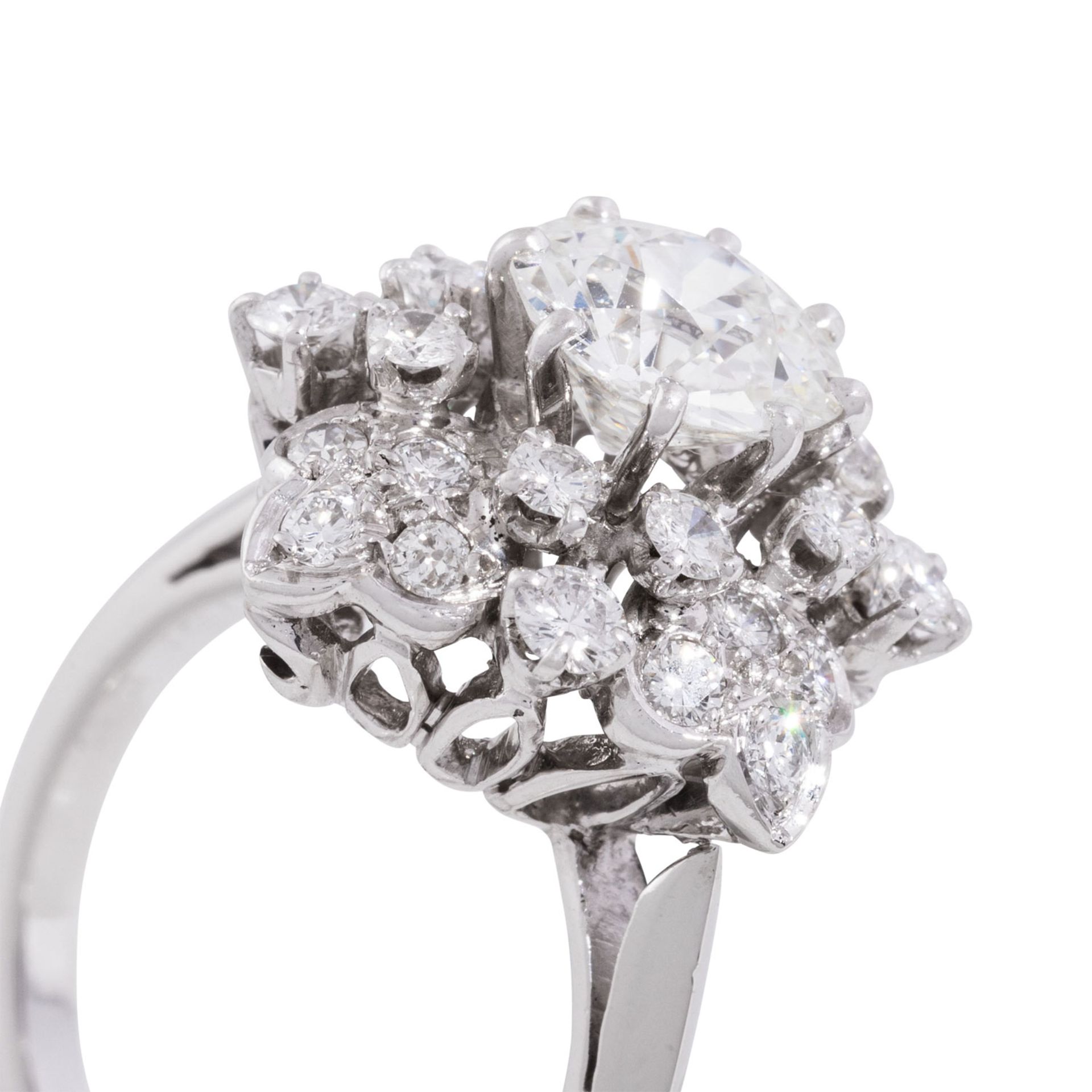 MONTURE/VAN CLEEF & ARPELS Ring mit Altschliffdiamanten,  - Bild 4 aus 5