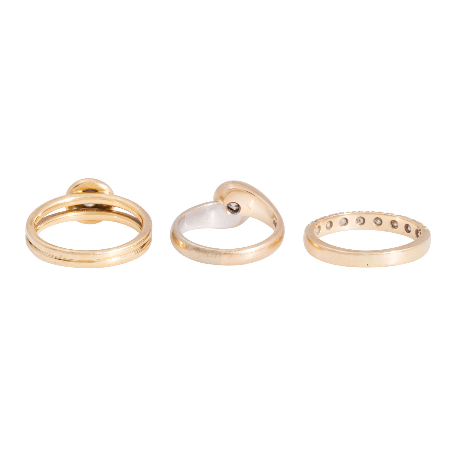 PFANDAUKTION - Ring, 14K, 15,3 gr, AS-Diam 0.5 ct, I-J/P1, - Image 3 of 9