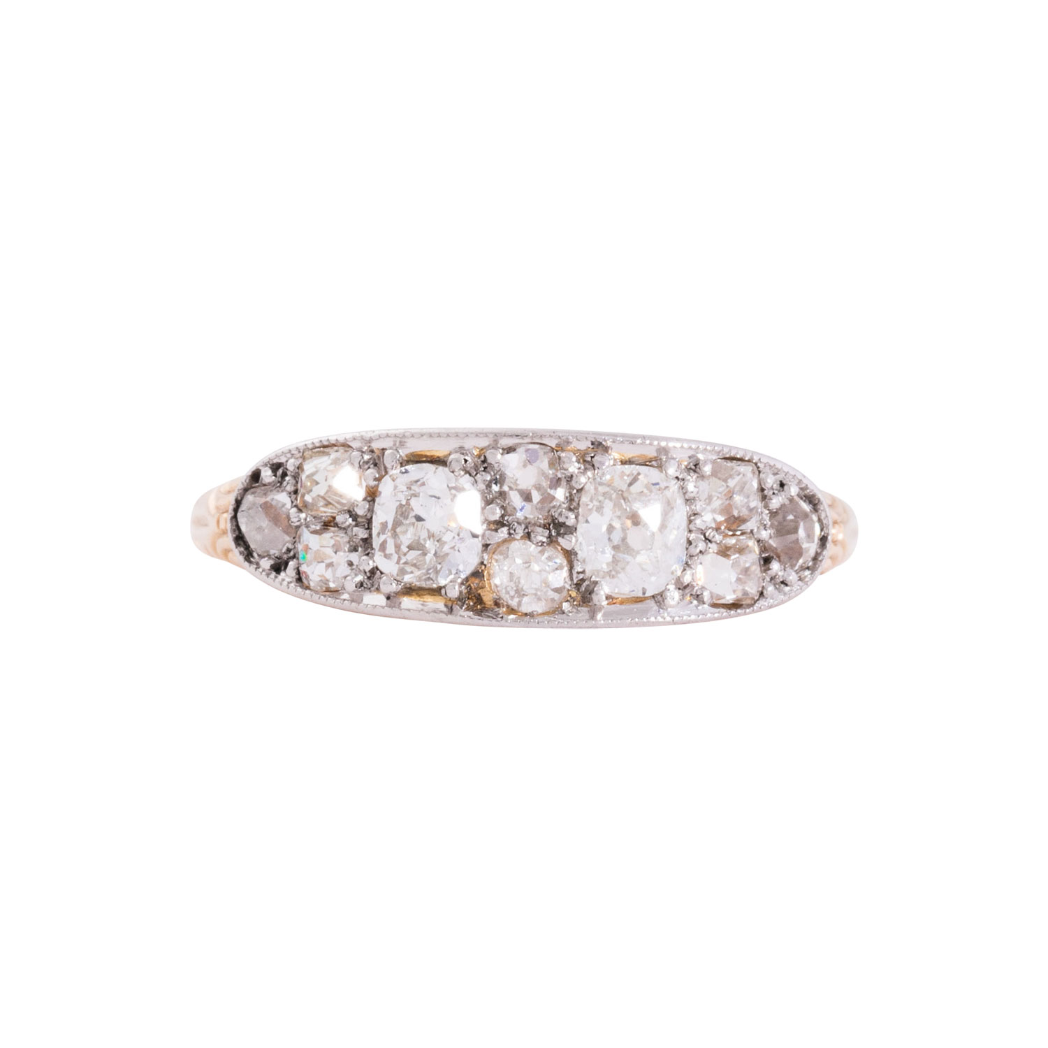 Ring mit Altschliffdiamanten von zus. ca. 0,8 ct, - Image 2 of 4