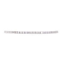 Rivière Armband mit 65 Brillanten zus. ca. 3,5 ct,