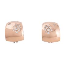 Paar Ohrclipstecker mit Brillanten zus. 1,06 ct,