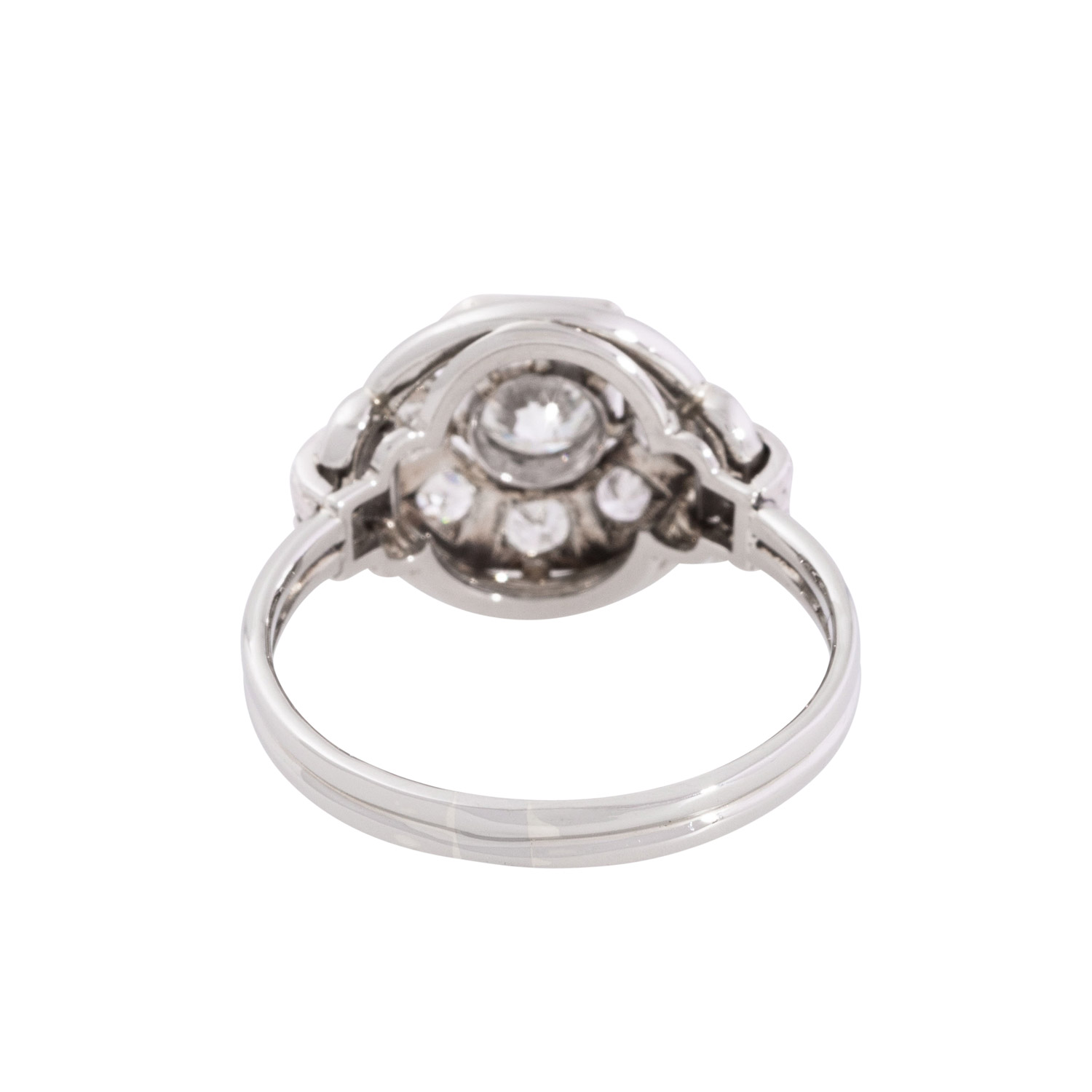 Ring mit Brillanten und Achtkantdiamanten zus. ca. 0,9 ct, - Image 3 of 3