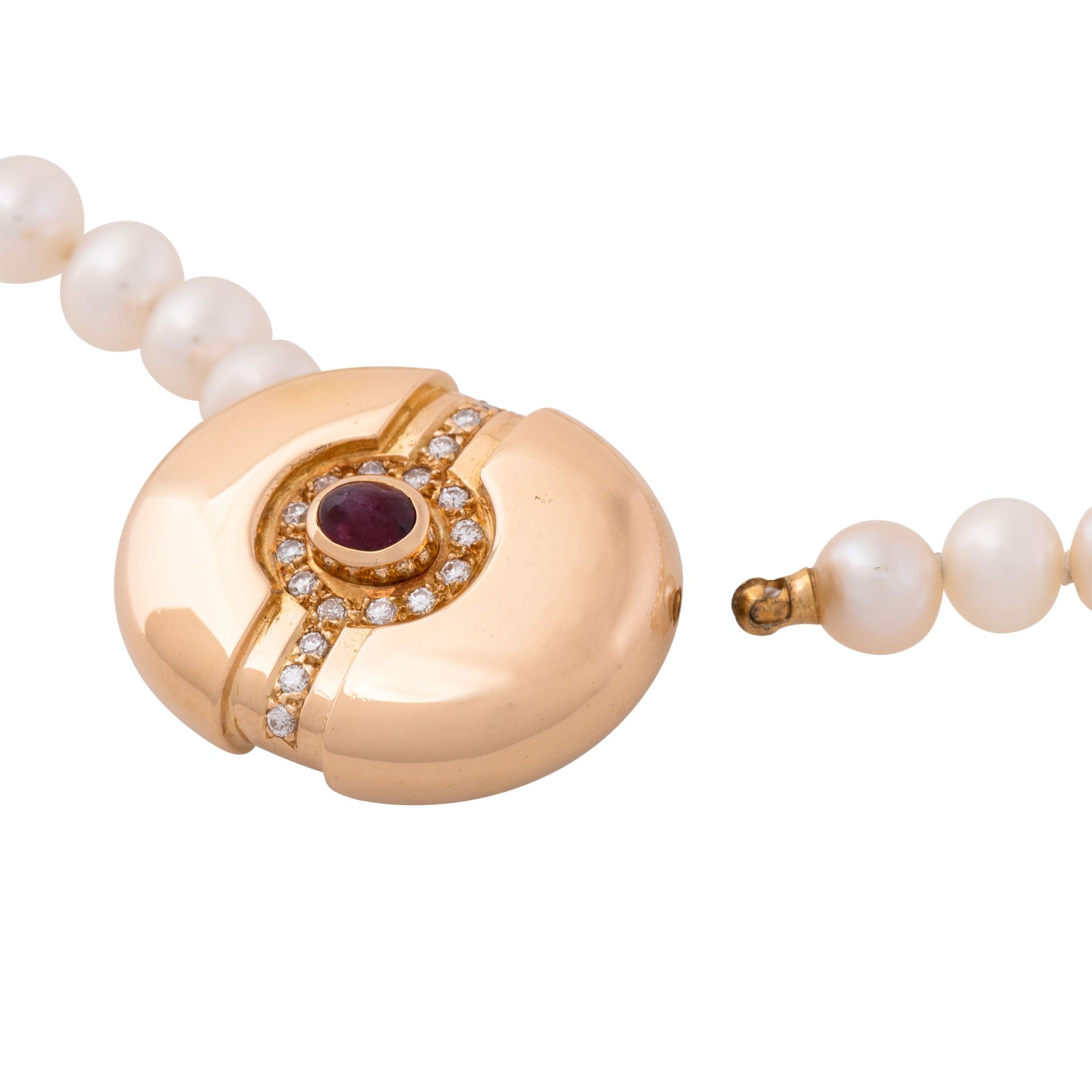 Perlenkette mit Schmuckschließe - Image 4 of 6