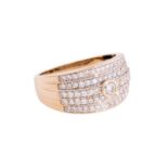 Ring mit Brillanten von zus. ca. 0,8 ct, 