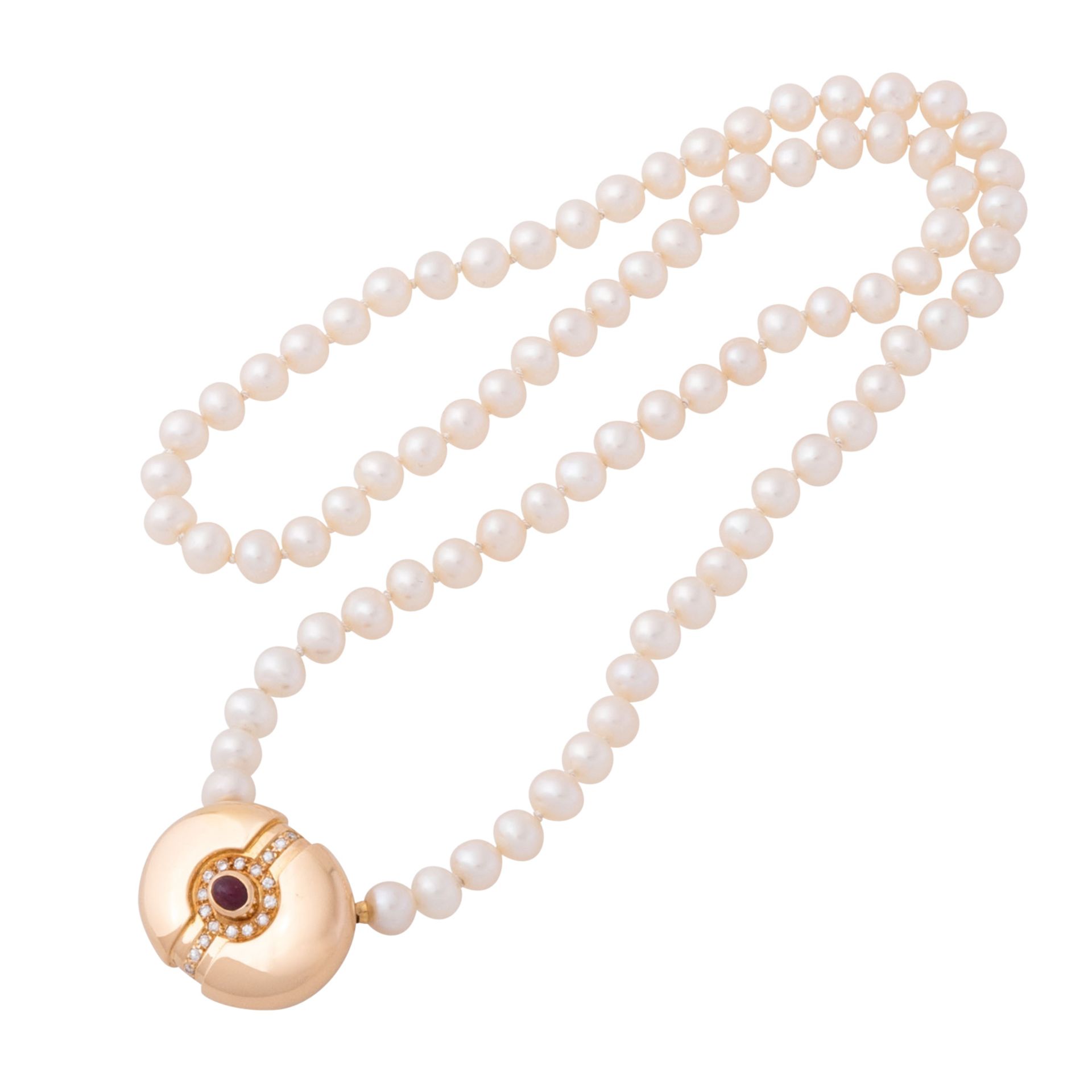Perlenkette mit Schmuckschließe - Image 3 of 6