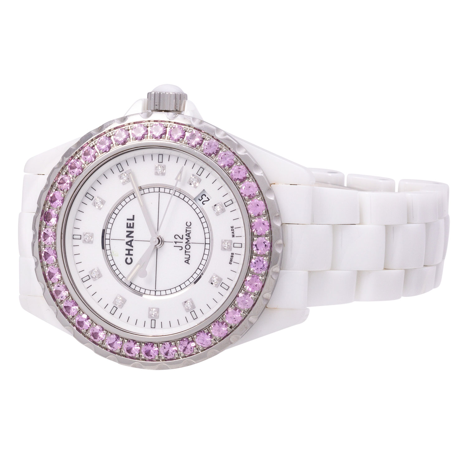 CHANEL J12 "Pink Sapphire" Damenuhr. - Image 6 of 7